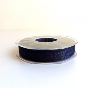Lurex Organza Ribbon  15 mm - Color Blue
